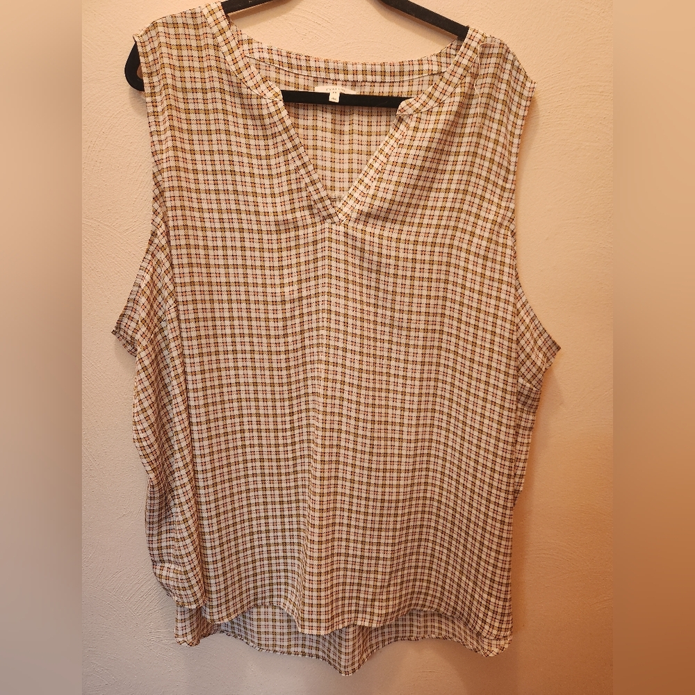 Maurices Plaid Sleeveless Women's Top